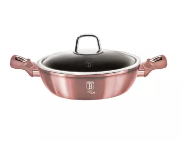 BERLINGERHAUS Pekáč s poklicí s titanovým povrchem 28 cm I-Rose Edition BH-6037