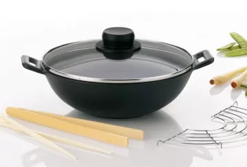 KELA WOK pánev MINI 24 cm litinový 5-dílný set KL-77747