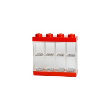 LEGO sběratelská skříňka na 8 minifigurek - červená