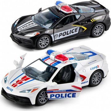 Auto policejní kovové 12 cm