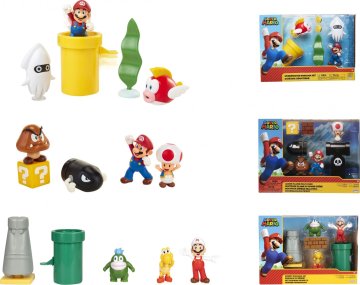 Super Mario Set figurek dioráma 6 cm