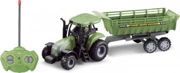 Traktor s vlečkou RC na dálkové ovládání 37 cm