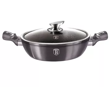 BERLINGERHAUS Pánev hluboká s poklicí 32 cm Carbon PRO Line BH-6899