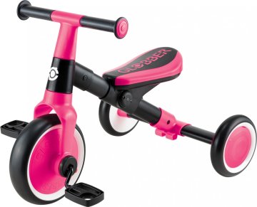 Globber Odrážedlo dětské tříkolové Learning Trike - Fuchsia Pink