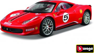 Bburago Ferrari Racing 458 Challenge červená 1:24