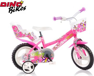 Dino Bikes Dětské kolo růžové 12