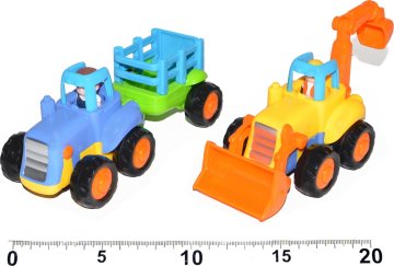 Wiky Vehicles Traktor a Bagr se setrvačníkem 16 cm