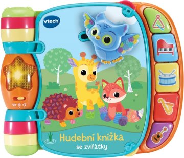 Vtech Hudební knížka se zvířátky CZ