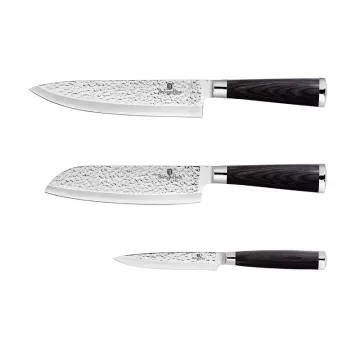 BERLINGERHAUS Sada nožů nerez 3 ks Primal Gloss Collection Santoku BH-2484