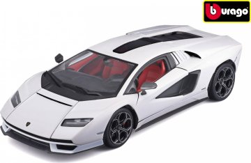 Bburago 1:24 Plus Lamborghini Countach LPI 800-4 White