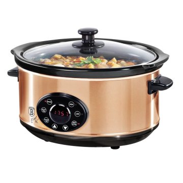 BERLINGERHAUS Pomalý hrnec s poklicí Slow Cooker 3,5 l Black Rose Collection - design.vady BH-9383sl