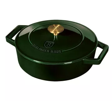 BERLINGERHAUS Pekáč s poklicí litinový 26 cm Emerald Collection BH-6504