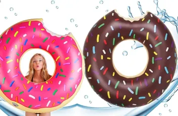 Velký nafukovací kruh – Donut 120 cm