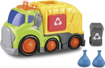 Wiky Vehicles Kiddy Auto popelářské s efekty 19,5 cm popelnice