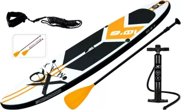 Paddleboard pádlovací prkno 320 cm s kompletním příslušenstvím, oranžová