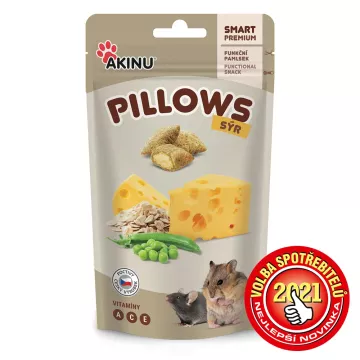 Akinu Pillows polštářky se sýrem pro hlodavce 40g - výprodej exp. 04/24