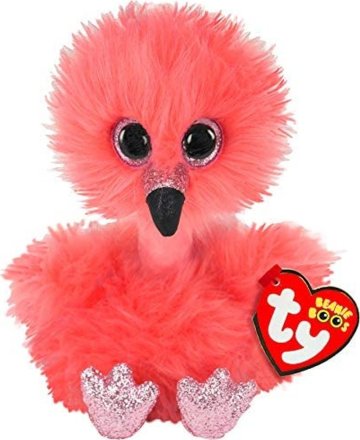 BEANIE BOOS FRANNY, 15 cm - plameňák