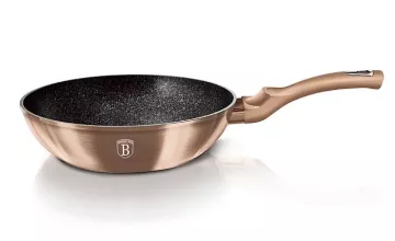 BERLINGERHAUS Wok s mramorovým povrchem 30 cm Rosegold Metallic Line BH-6171sleva