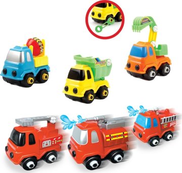 Wiky Vehicles Auta šroubovací sada 3 ks 10 cm