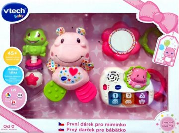 Vtech První dárek pro miminko CZ - růžový