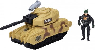 Tank s figurkou 25 cm