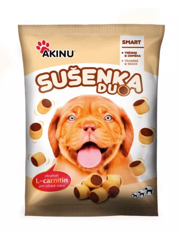 Výprodej Akinu Sušenka Duo s L-carnitinem 400 g exp. 04/24