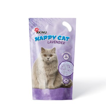 Akinu HAPPY CAT Silika gel levandule stelivo pro kočky 3,6 l