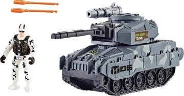 Tank střílející s figurkou 25 cm