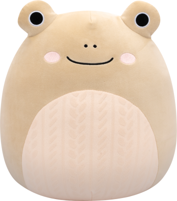 SQUISHMALLOWS Žába s pleteným bříškem - DeWitt, 30 cm