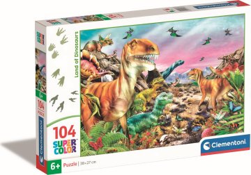 Clementoni Puzzle 104 země dinosaurů