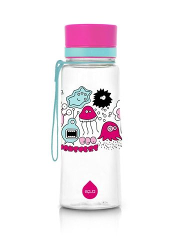 EQUA Pink Monsters 600 ml ekologická plastová lahev na pití bez BPA Velikost varianty: 600 ml