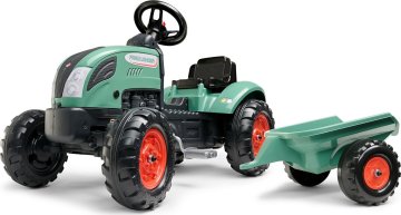 FALK Traktor šlapací FARM LANDER 2054L s přívěsem - zelený