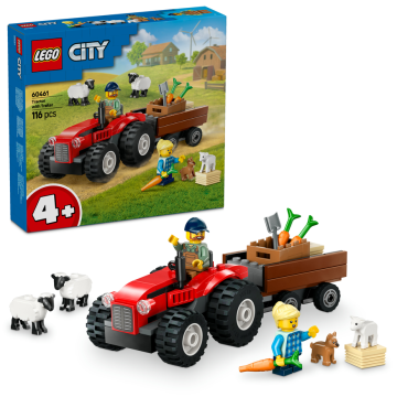 LEGO® City 60461 Červený traktor s přívěsem a ovcemi