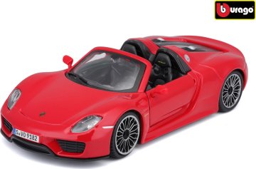 Bburago 1:24 Plus Porsche 918 Spyder Red