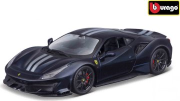 Bburago 1:24 Ferrari TOP 488 Pista Blue/silver stripe