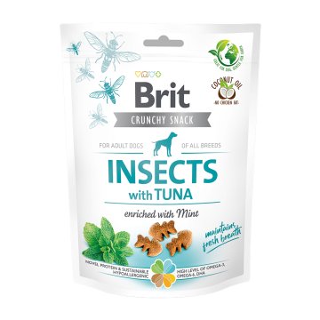 Brit Care dog crunchy crack. insec. tuna mint 200 g