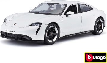 Bburago 1:24 Porsche Taycan Turbo S 2019 Carrara White