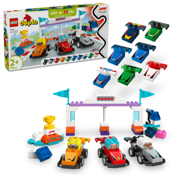 LEGO® DUPLO® 10445 Závodní auta a řidiči týmu F1®