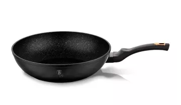 BERLINGERHAUS Pánev WOK s mramorovým povrchem 28 cm Black Rose Collection BH-1638