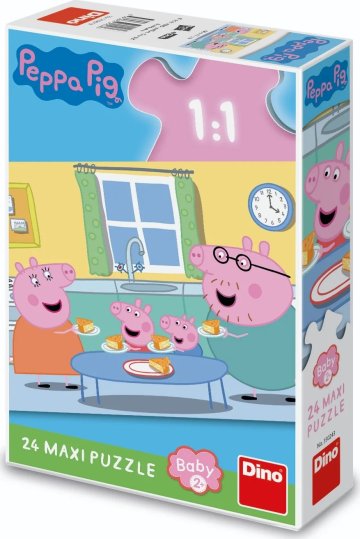 Dino Hry PEPPA PIG - OBĚD 24 maxi Puzzle