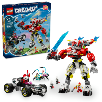 LEGO® DREAMZzz™ 71497 Cooperův tygří robot a Zerův hot rod