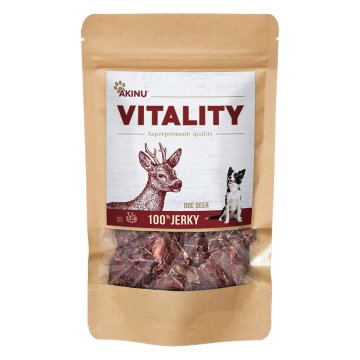 Akinu VITALITY Jerky srnec pro psy 50 g expirace 30.09.2024