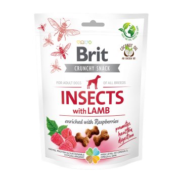 Brit Care dog crunchy crack. insec. lamb raspber 200 g