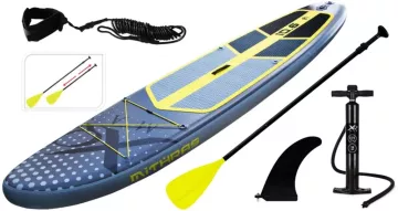 Paddleboard pádlovací prkno 320 cm s kompletním příslušenstvím, tmavě šedá