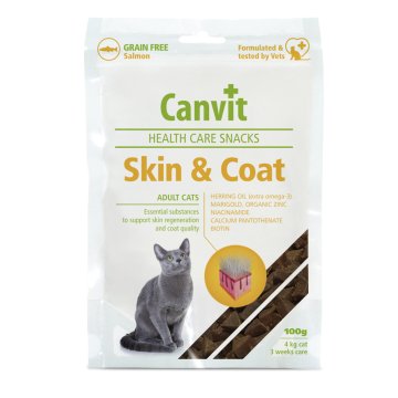 Canvit snacks cat skin & coat 100 g