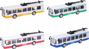 Wiky Vehicles Trolejbus kovový s efekty 16 cm