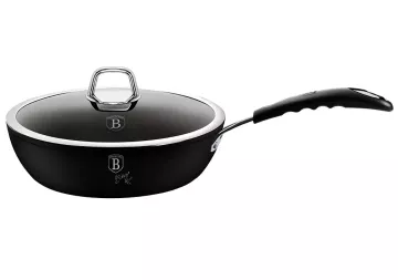 BERLINGERHAUS Pánev hluboká s poklicí 24 cm Black Professional Line BH-6119