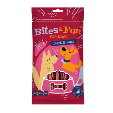 Akinu BITES&FUN kachní prsíčka pro psy 85 g