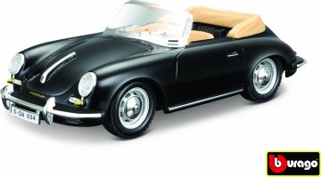 Bburago Porsche 356 B Cabriolet Black 1:24