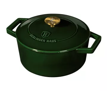 BERLINGERHAUS Pekáč s poklicí litinový 24 cm Emerald Collection BH-6503